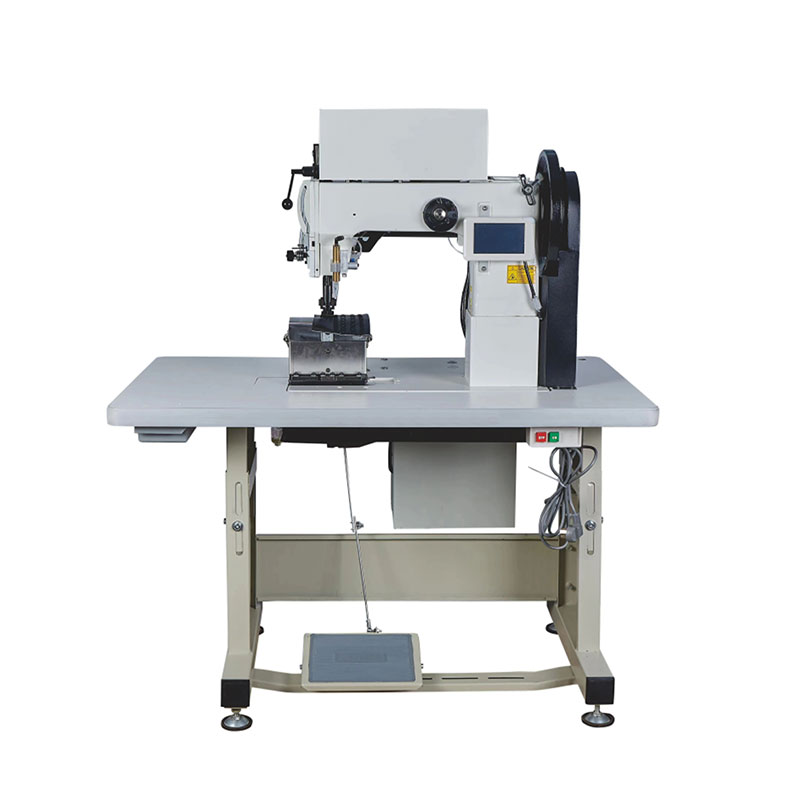Machine à coudre de modèle de ligne de marque d'ordinateur de lit de poteau d'aiguille double