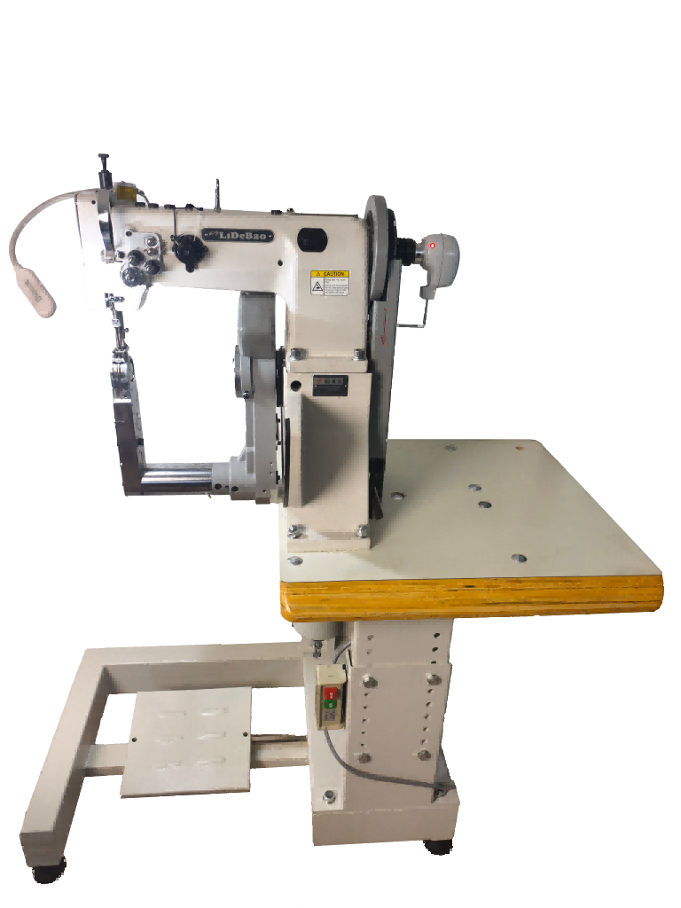 Machine à coudre à bras rotatif en forme de U à double aiguille